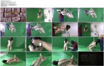 美束映画 00后嫩模再试绳艺。肤白细腻，小萝莉的内衣吊...
