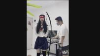 【jk少女】JK过膝袜妹妹的吊缚调教