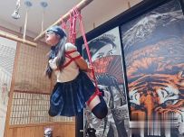 【缚心室】双马尾JK少女的绳缚地狱（续）！高强度羞耻折磨，吊缚玩弄，炮机+AV棒，羞