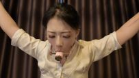 一绳所爱定拍 陈依依y具口塞极限堵嘴 12公分高跟鞋 大字型手铐固定 长时间放置挑战 大