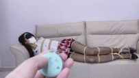 【嗷大喵】《束缚挑战》第三集-挑战失败+入室绑架+直臂超紧缚+胸缚+股绳+胶布封嘴+口