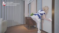 【九尾少女】金发白丝小女仆，偷偷zw被发现后紧缚捆绑带走，放置捆绑重度SP+多次止寸