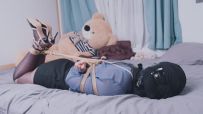 《OL的游戏5》超长时间放置呼吸限制游戏+丝袜头套全包+胶带二次缠绕+遥控强制羔潮，只